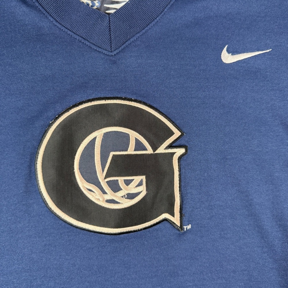 Vintage Nike Team Georgetown Hoyas‎ Basketball Jersey Mens XL Blue Black V Neck - Picture 3 of 10